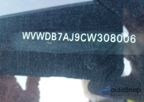 2012 Volkswagen Golf 2.5L 4-Door z USA, uszkodzony, nr VIN WVWDB7AJ9CW308006